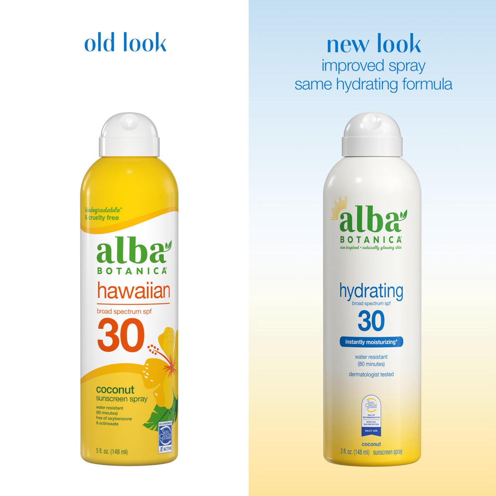 Alba Botanica nozzle close-up demonstrating easy spray application