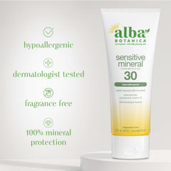 Alba Botanica lotion texture spread on hand illustrating lightweight absorbency