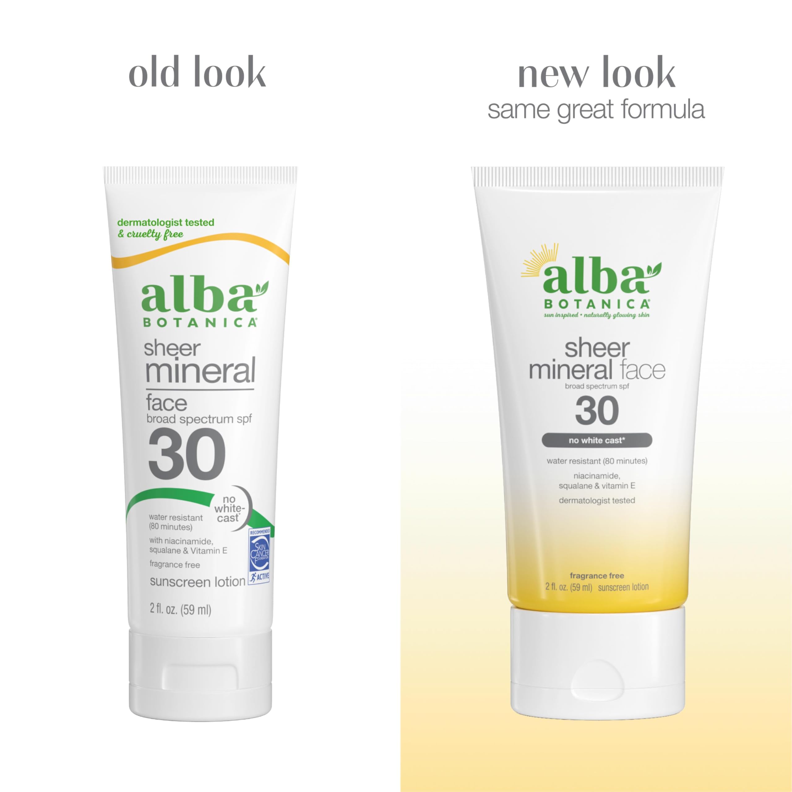 Alba Botanica texture close-up showing sheer lotion absorbing quickly for lightweight protection