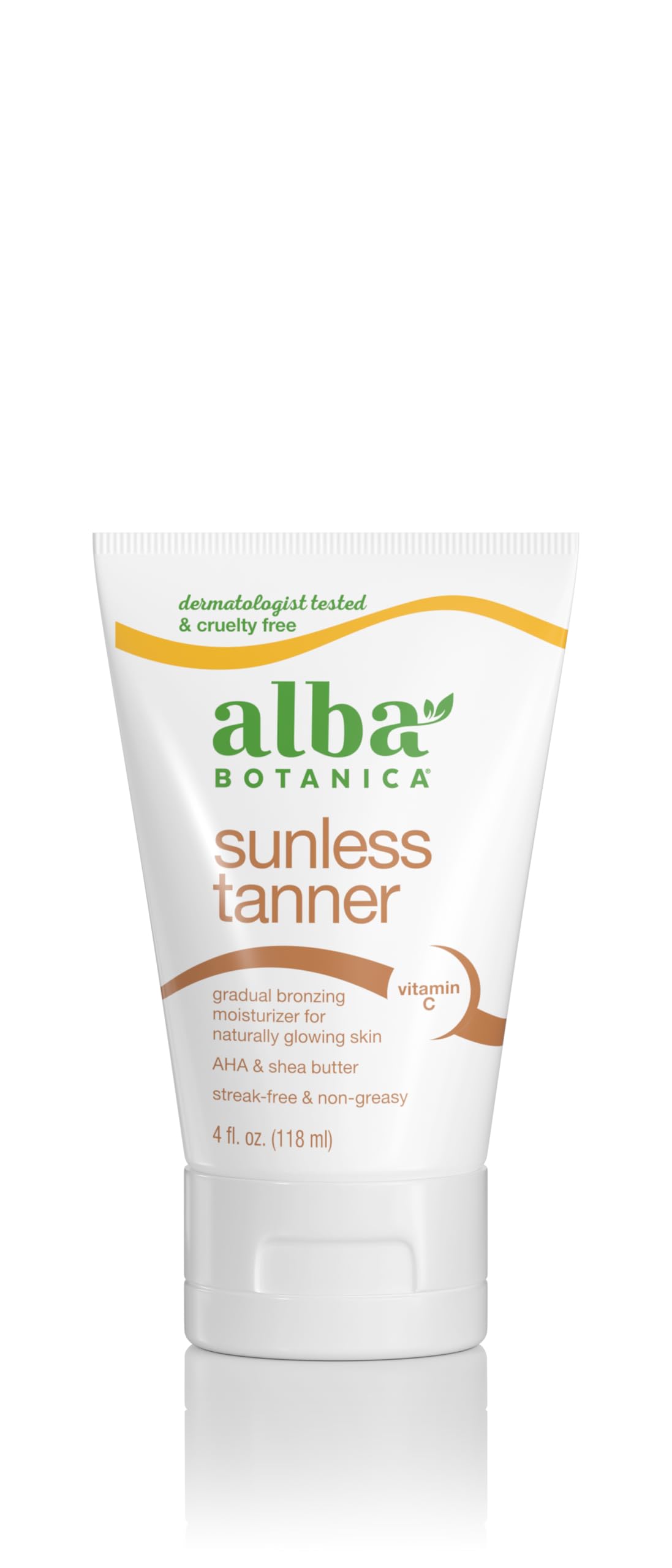 Alba Botanica tube front showing label and 4 oz size for quick product ID