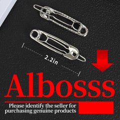 Albooss close texture view of polished alloy surface offering snag-free wear