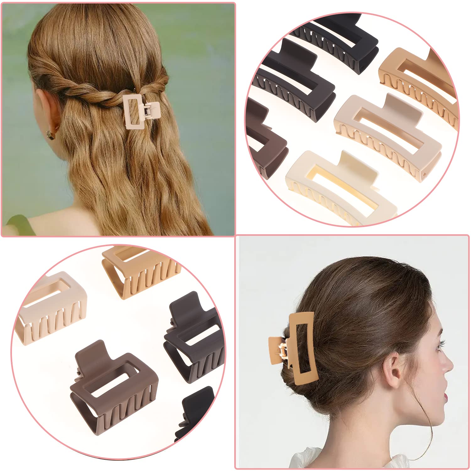 Alemaky clip securing a half-up hairstyle demonstrating non-slip hold and polished look