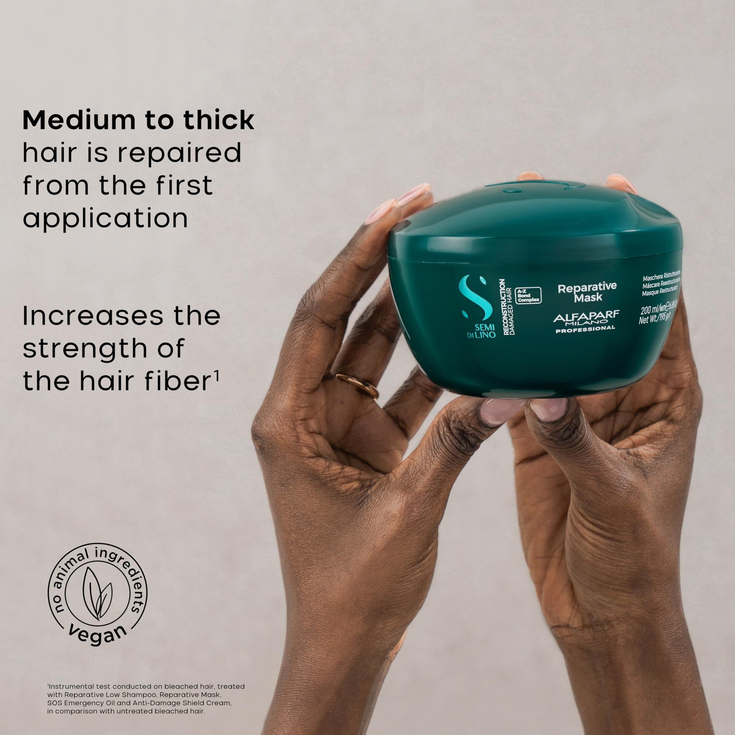 Alfaparf Milano ingredients graphic highlights repair complexes