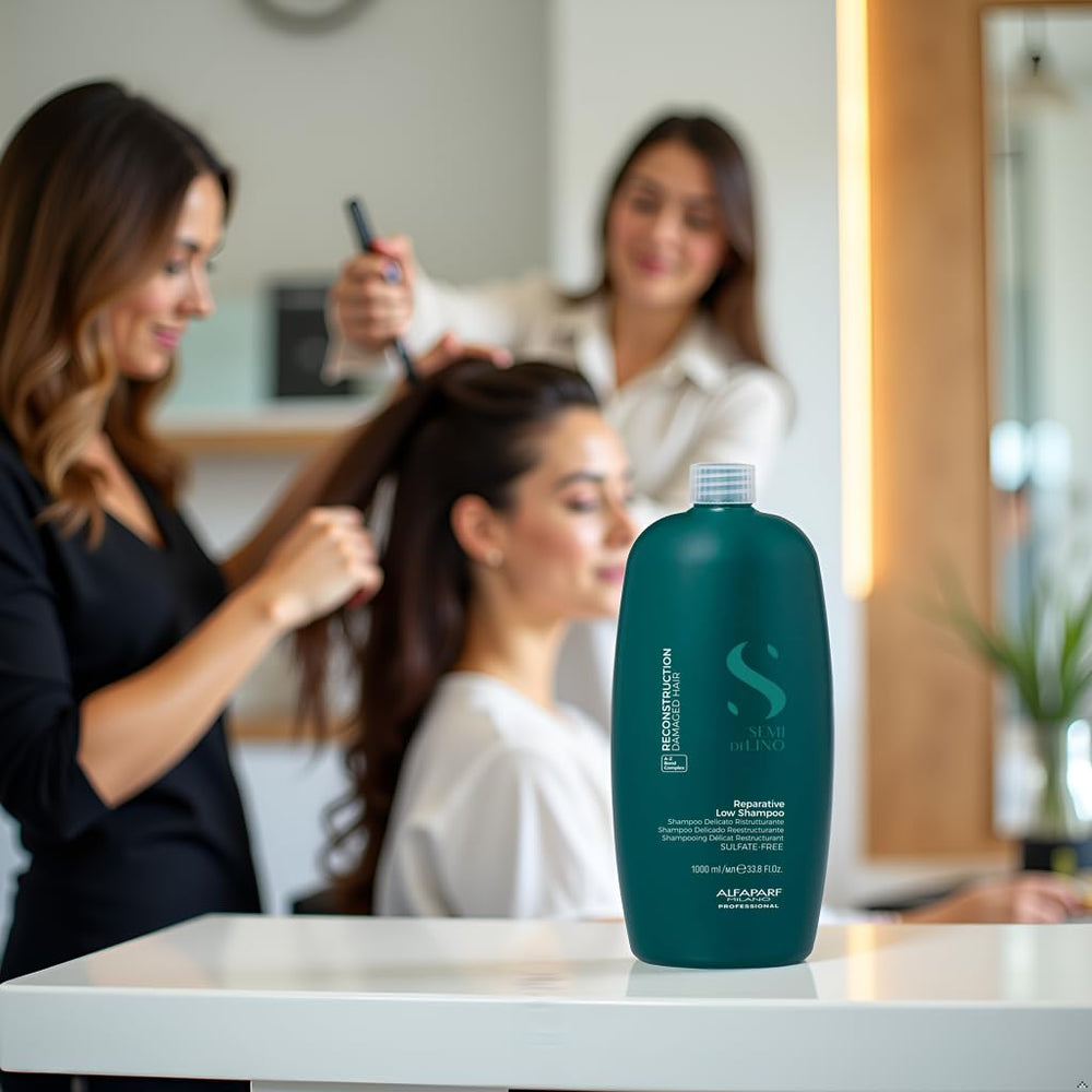 ALFAPARF MILANO before and after view showing stronger shinier hair