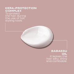 ALFAPARF MILANO babassu oil ingredient bottle highlighting nourishing shine