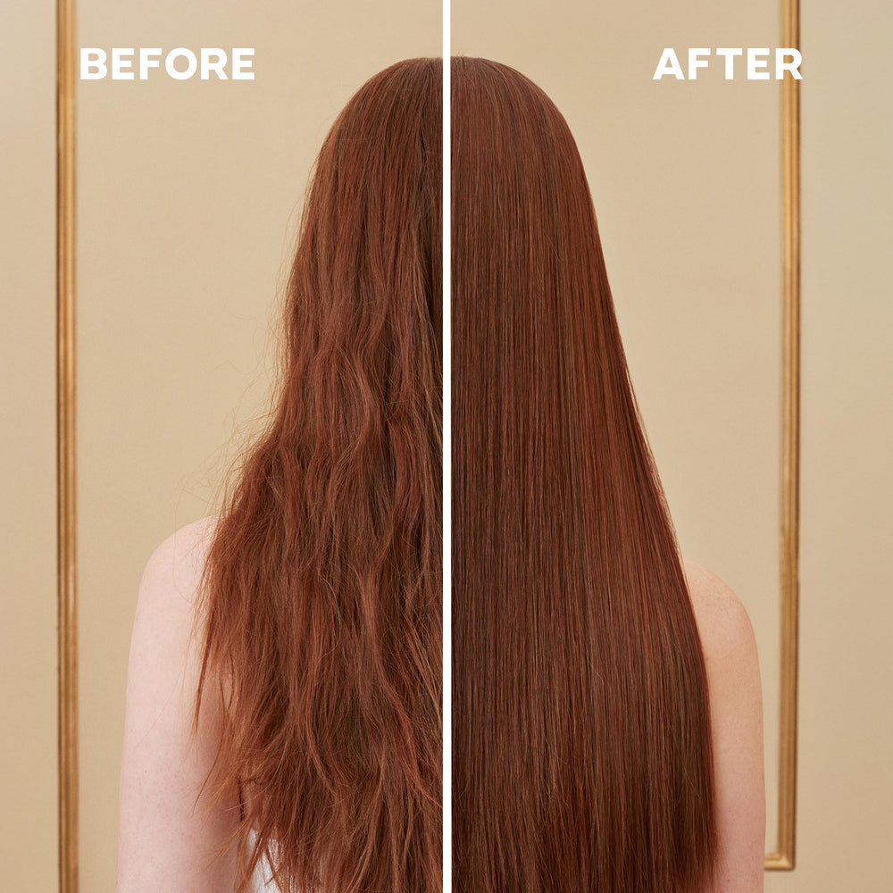 ALFAPARF MILANO mask being applied to lengths demonstrating frizz control