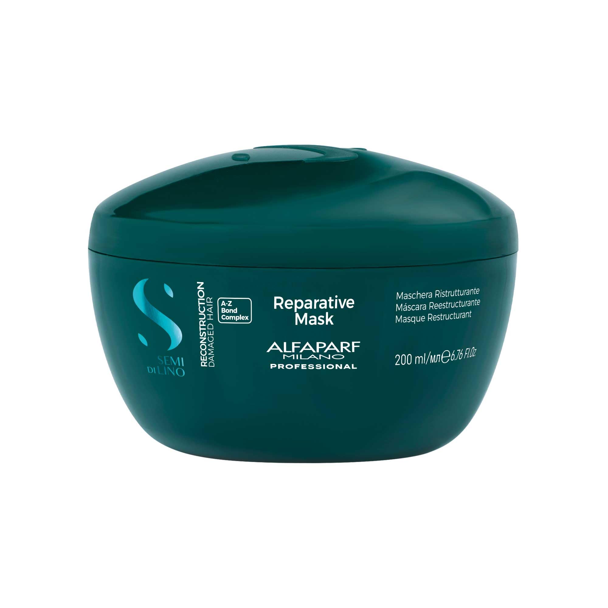 Alfaparf Milano reparative mask jar texture showing rich creaminess