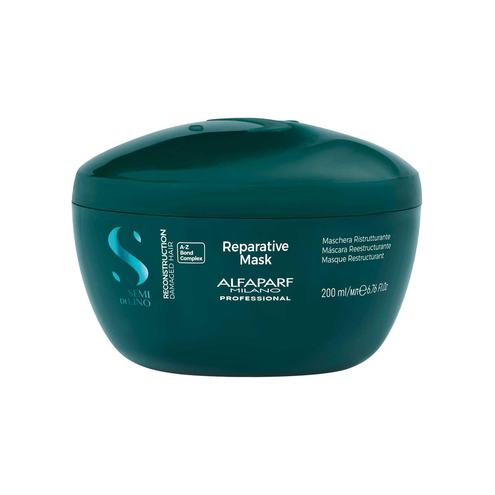Alfaparf Milano reparative mask jar texture showing rich creaminess