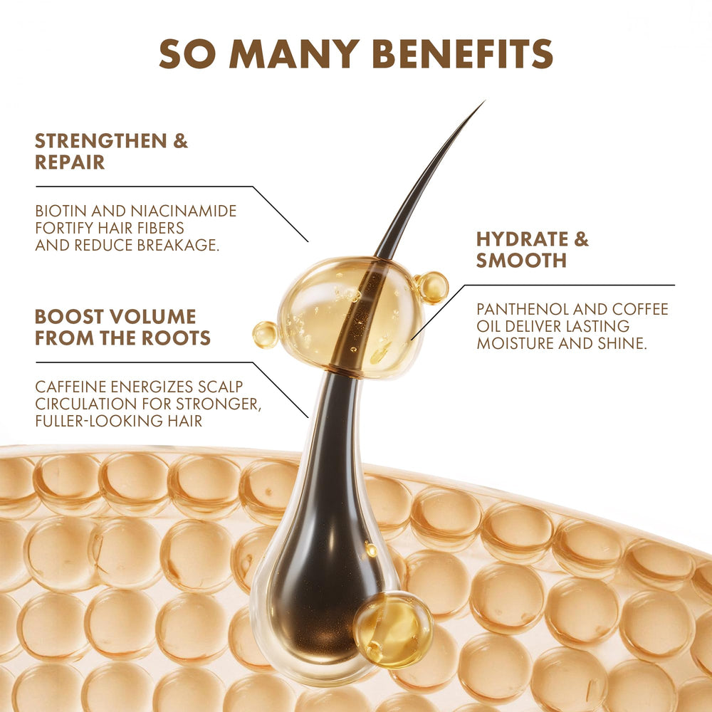 ALFHEIM shampoo applied to hair demonstrating lift at roots and fuller look