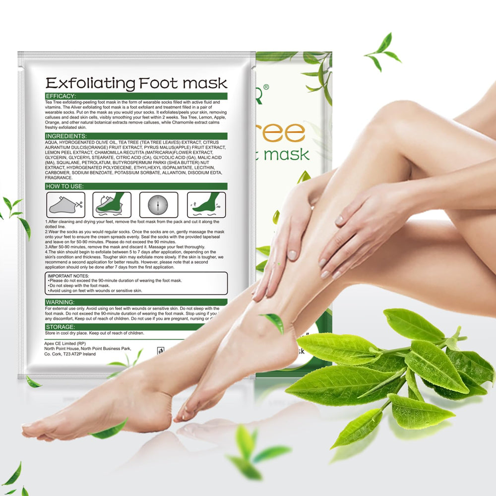 ALIVER before and after feet comparison showing smoother softer results