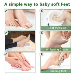 ALIVER mask applied on feet inside regular socks for hands-free treatment