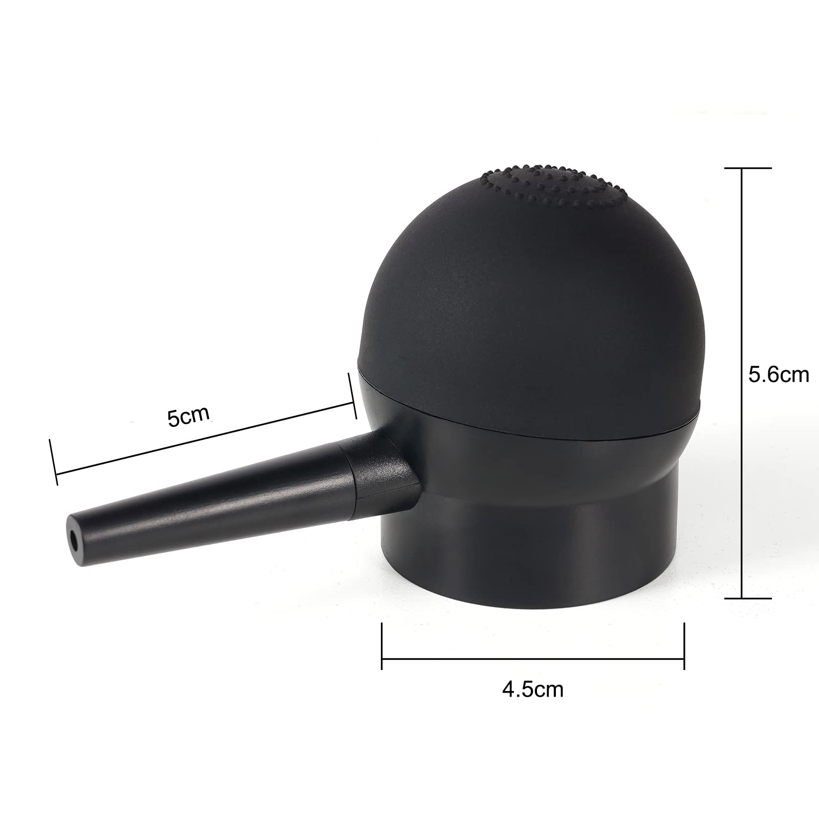 ALIVER nozzle being rinsed illustrating easy cleaning and clog prevention