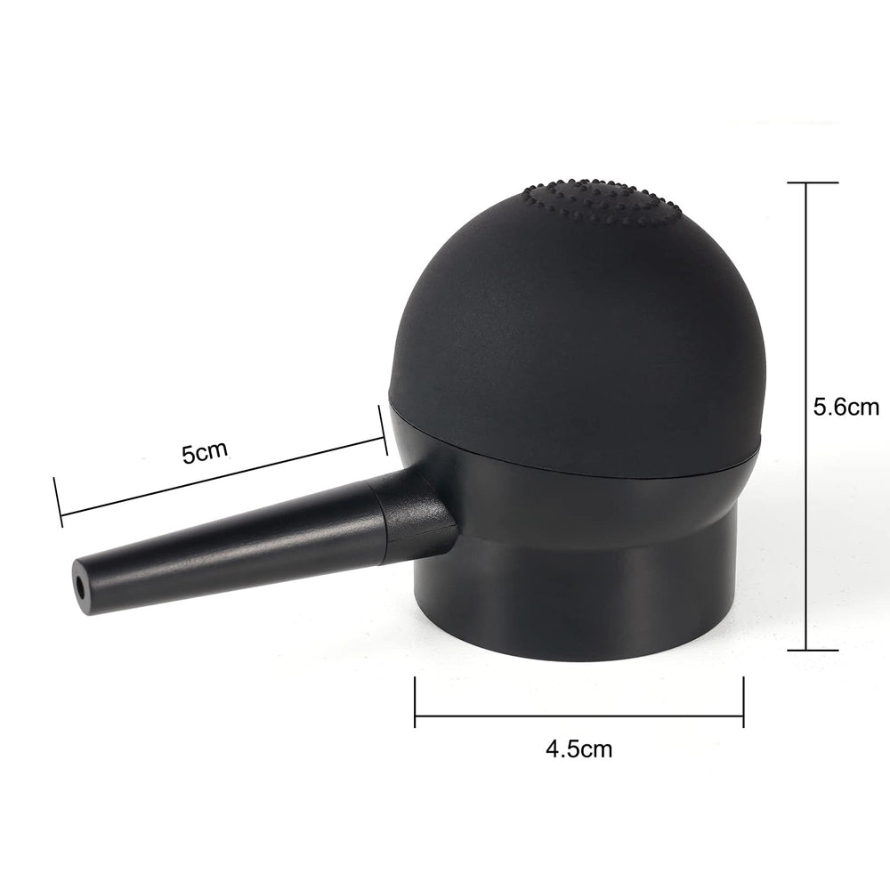 ALIVER nozzle being rinsed illustrating easy cleaning and clog prevention