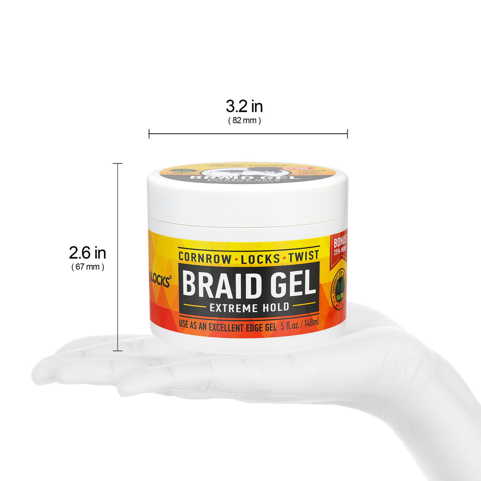 AllDay Locks gel in hand being applied demonstrating easy spreadability