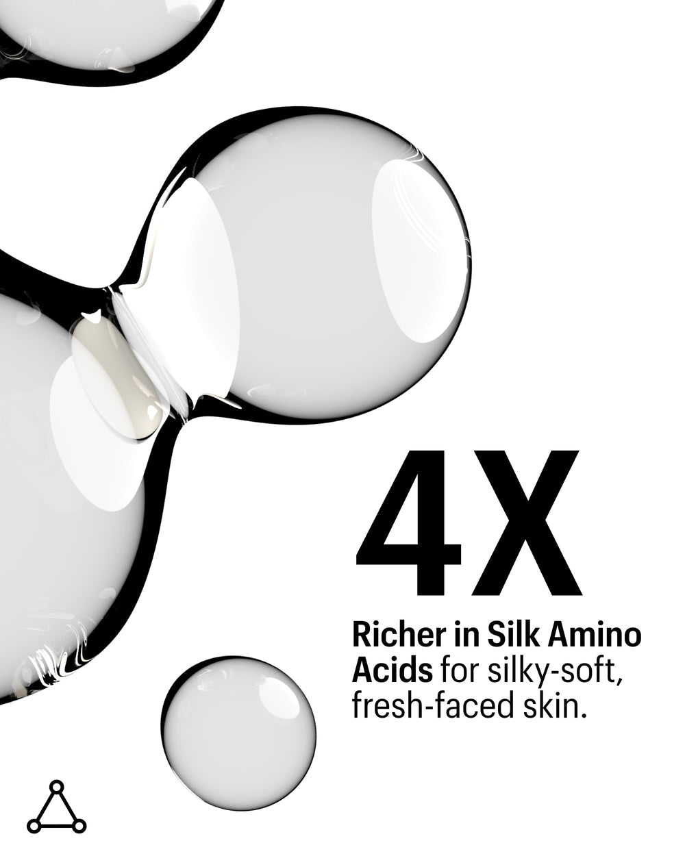 Allies of Skin cleanser dispensed on hand illustrating gentle, hydrating lather benefit