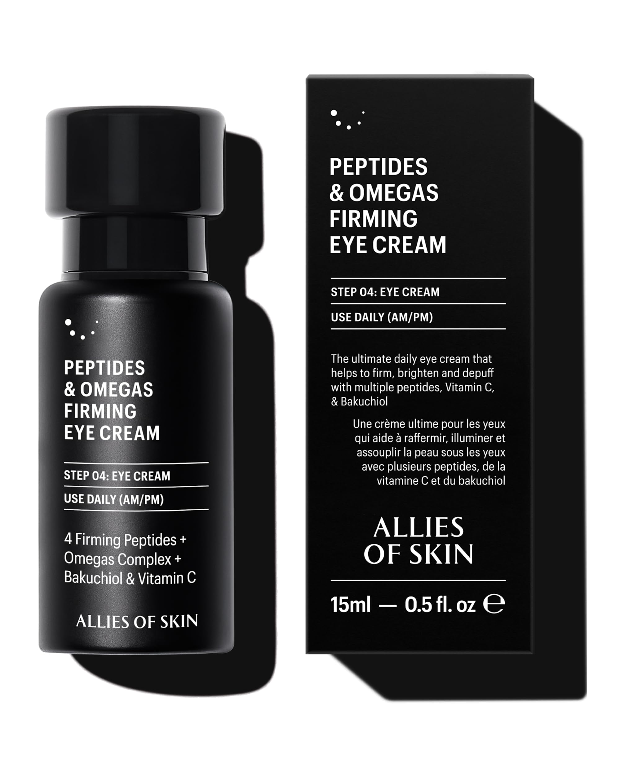 Allies of Skin front packaging showing product and benefit of firming