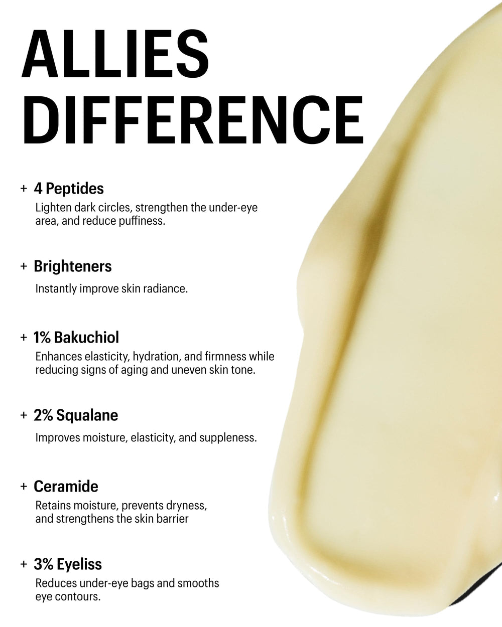 Allies of Skin jar next to teaspoon showing 0.5 oz scale and travel-friendly benefit