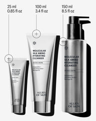 Allies of Skin flatlay with travel essentials showing compatibility with on-the-go skincare