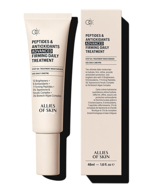 Allies of Skin front bottle showing clean design and daily treatment benefit