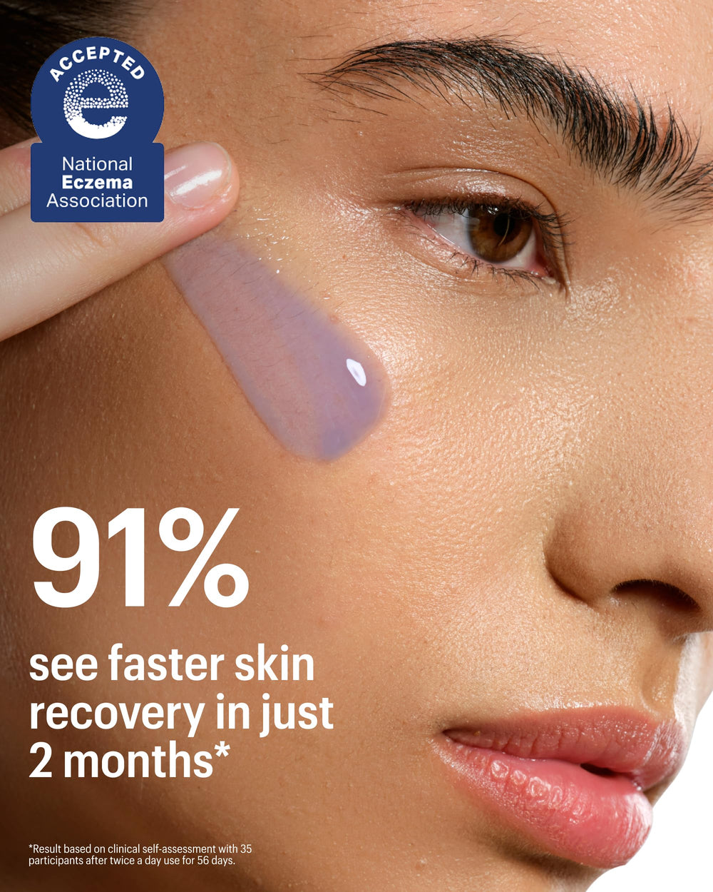 Allies of Skin pump dispenser close-up illustrating easy controlled application