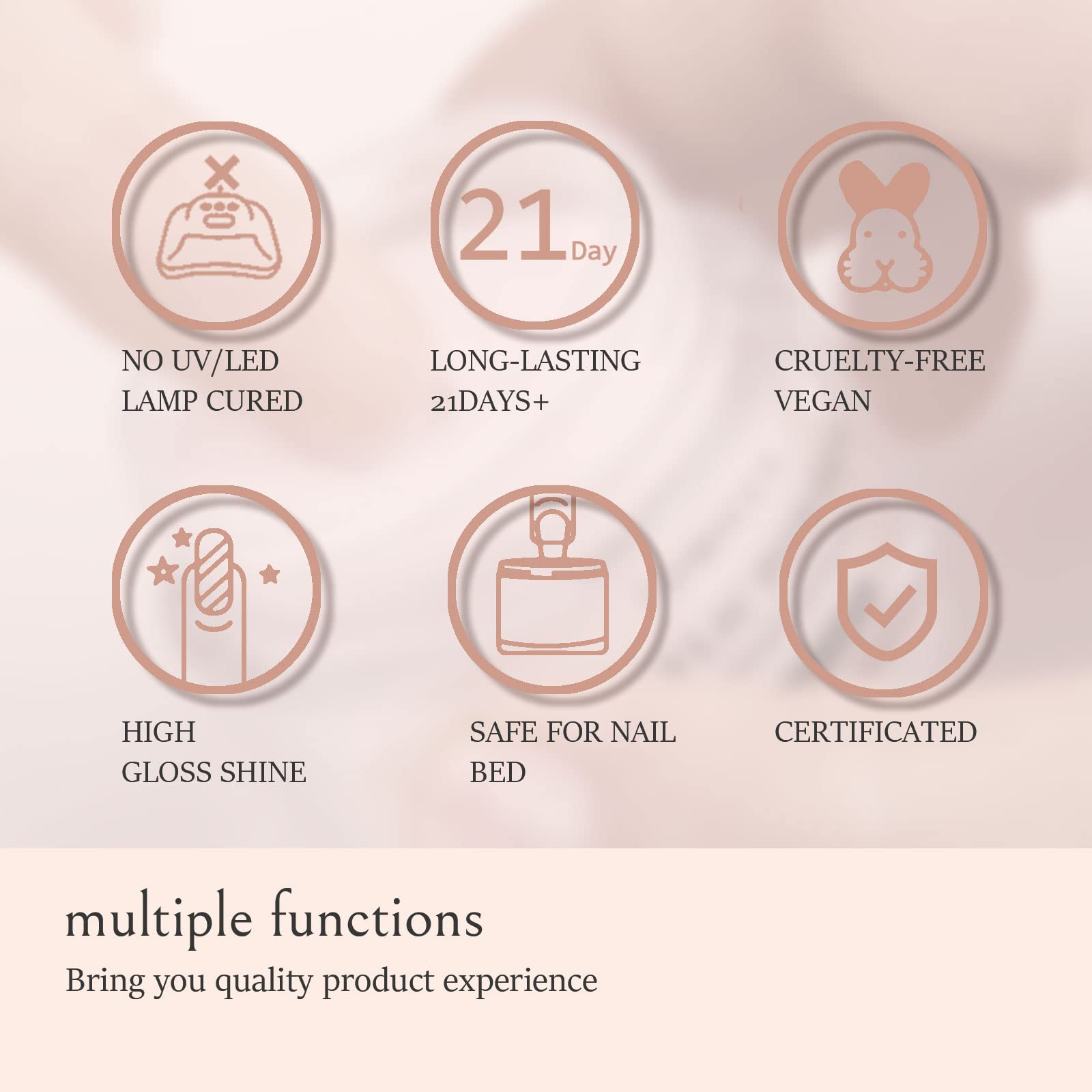 AILLSA at-home manicure lifestyle scene showing comfortable, lamp-free beauty routine