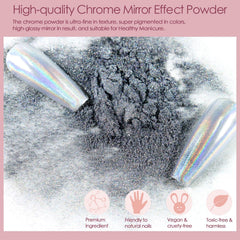 Allstarry swatches on nail wheel illustrating each pigment’s color-shift and design options