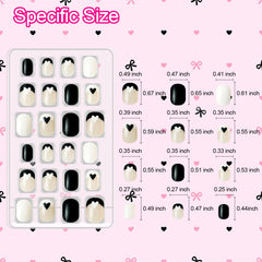 Allstarry close-up of short French tip nails highlighting smooth finish and durability