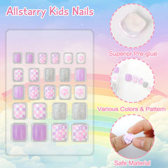 Allstarry close-up of glitter star and moon designs highlighting sparkly finish