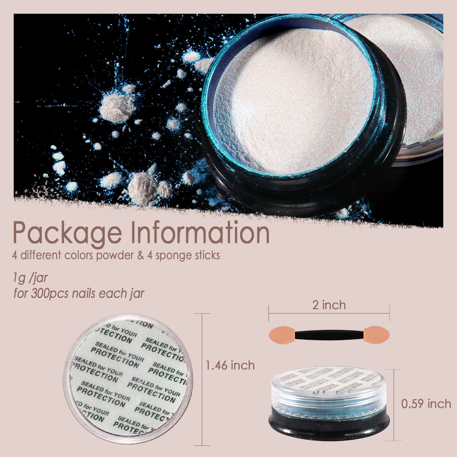 Allstarry dual-ended applicators beside jars for precise pigment placement and even coverage