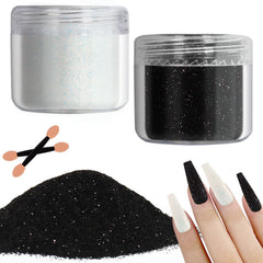 Allstarry front packaging showing both white and black jars and clear labeling benefits