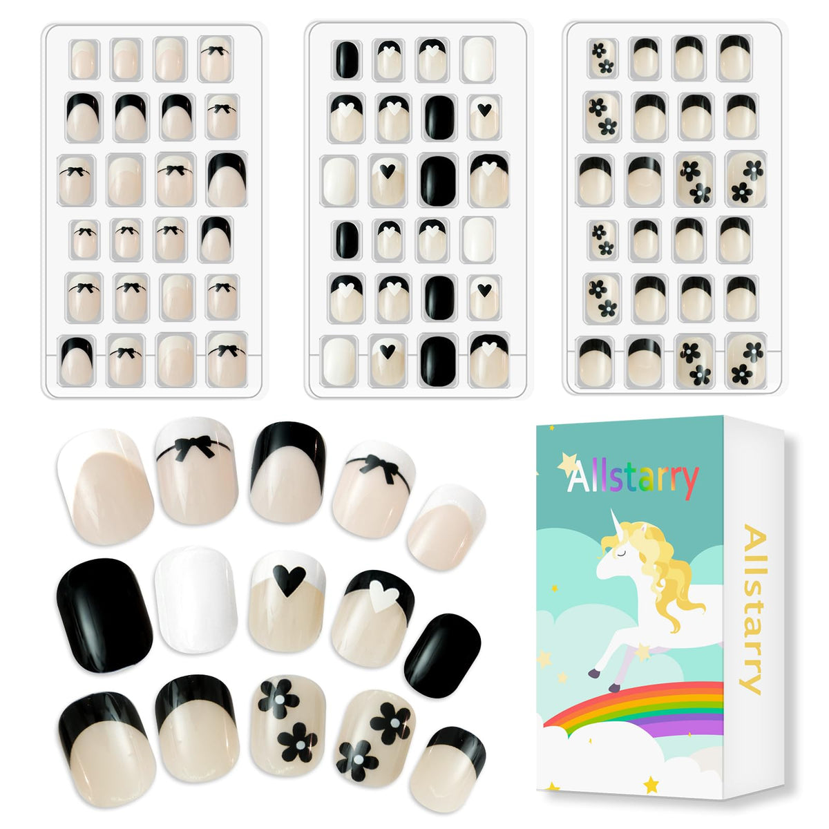 Allstarry front packaging showing 72pcs kit and kid-friendly design for easy gifting