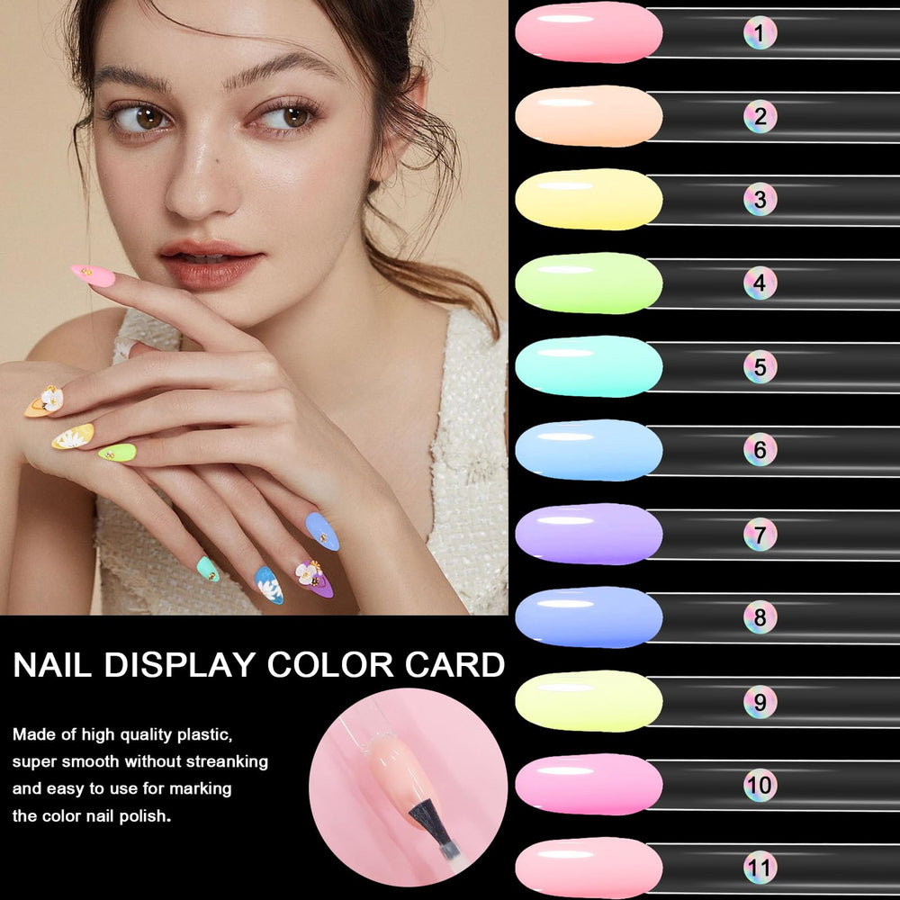 Allstarry holographic numbered stickers and metal rings displayed for quick cataloging