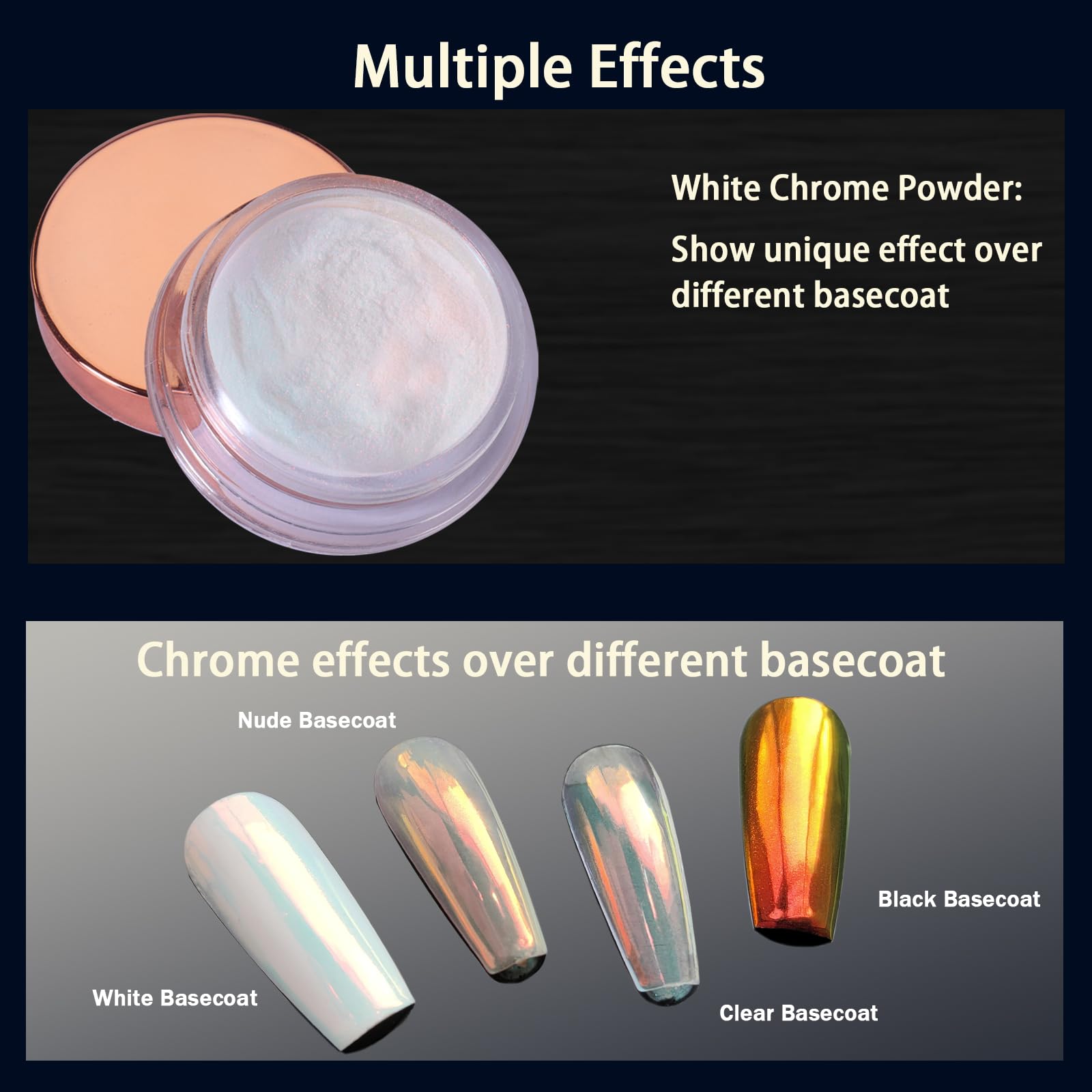 Allstarry pigment pressed into tacky gel layer showing mirror-like finish benefit