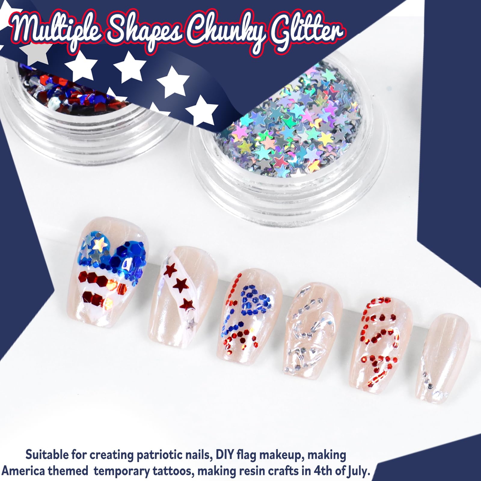 Allstarry red glitter jar close-up highlighting vibrant color and sparkle