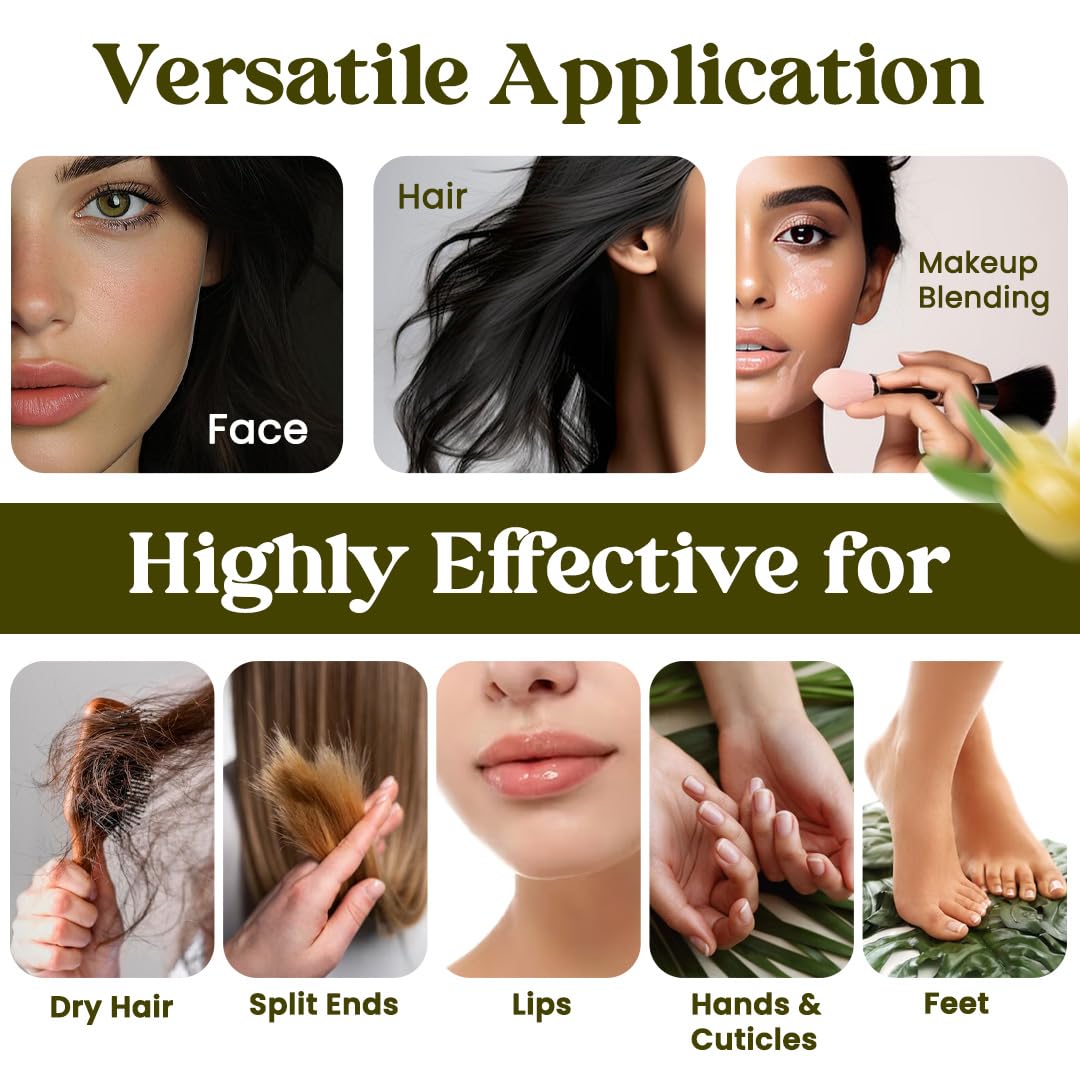 Allurials used on hair ends for shine and split-end hydration benefit