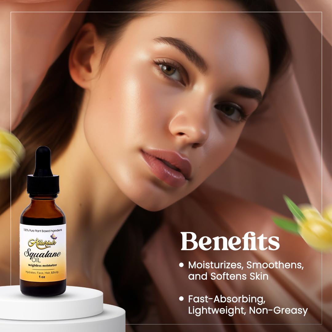 Allurials oil texture on skin demonstrating quick absorption and smoothness
