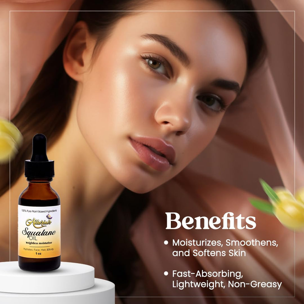 Allurials oil texture on skin demonstrating quick absorption and smoothness