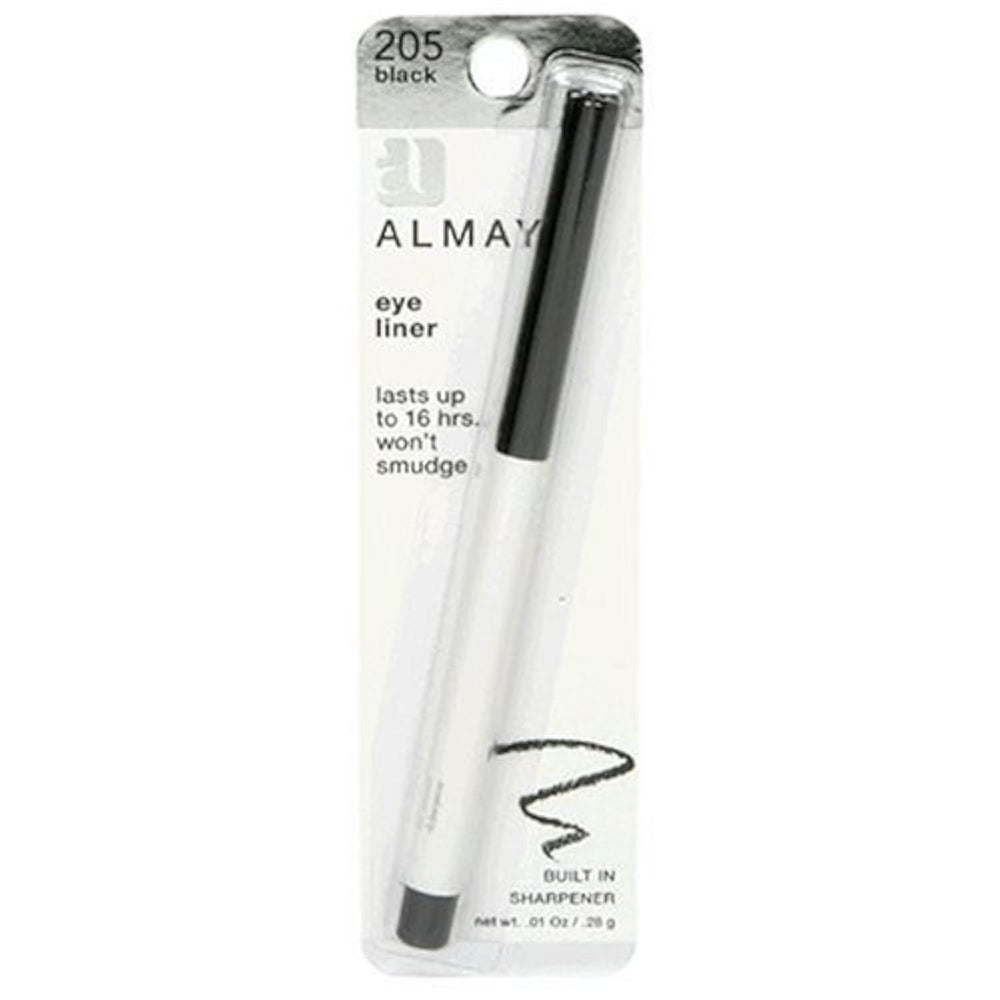 Almay eyeliner front packaging showing pack of two and longwear benefit