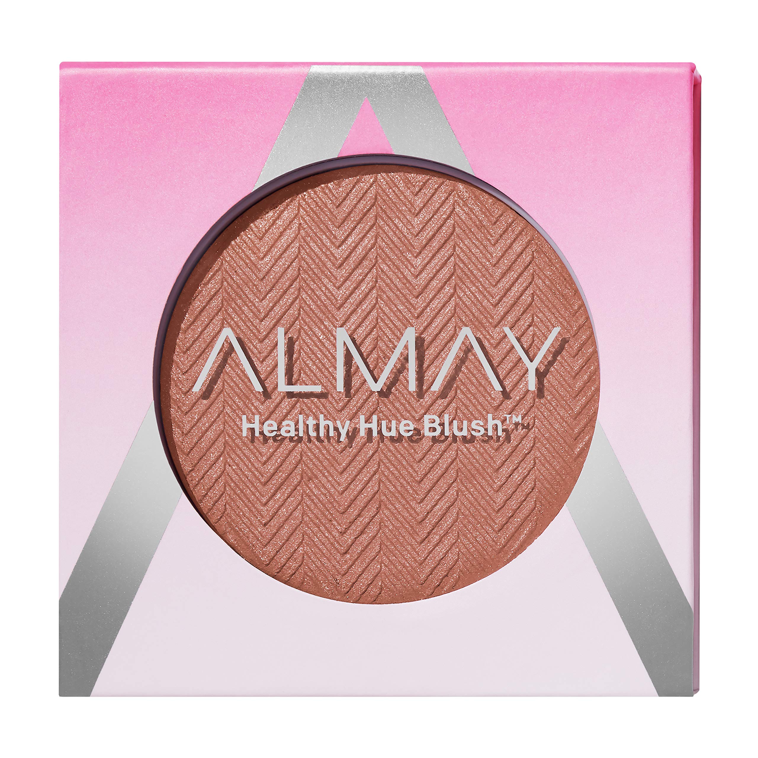Almay front compact showing Nearly Nude shade and sleek packaging benefit