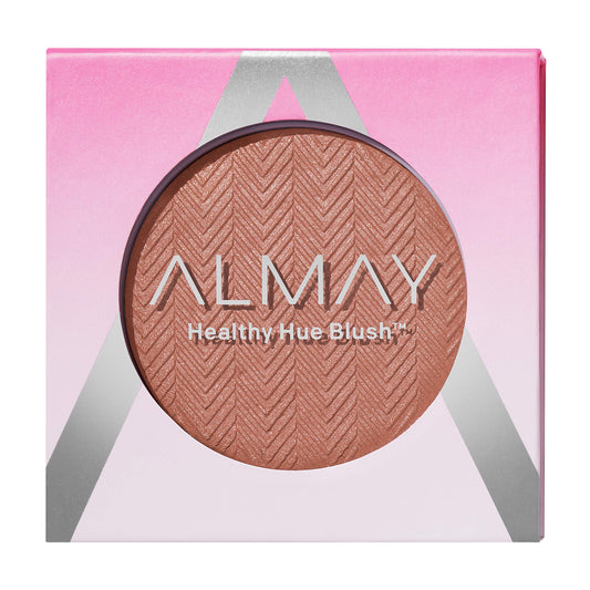 Almay front compact showing Nearly Nude shade and sleek packaging benefit