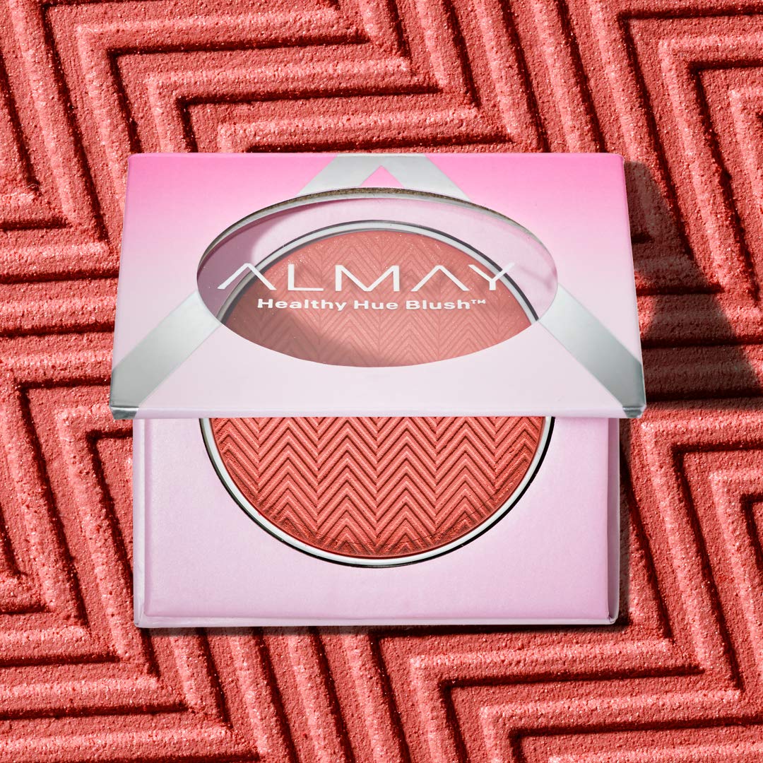 Almay close-up of powder pan revealing fine texture for smooth blending