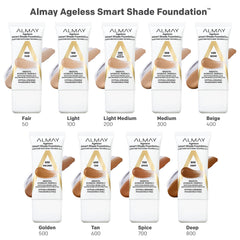 Almay bottle size comparison with coin showing compact one-ounce size