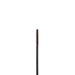 Almay brow gel in use on model showing groomed brows benefit: natural fuller look
