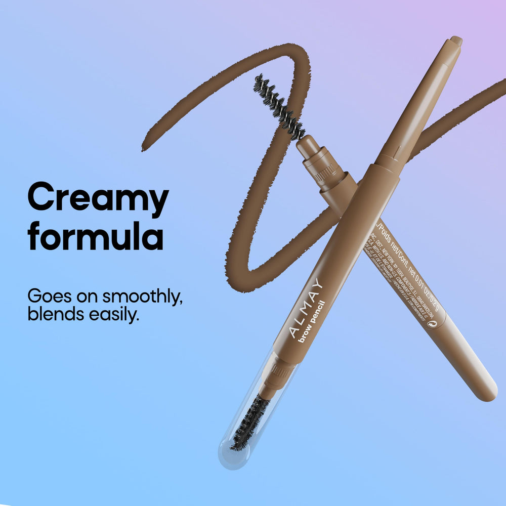 Almay spoolie brush grooming brows for a blended natural finish