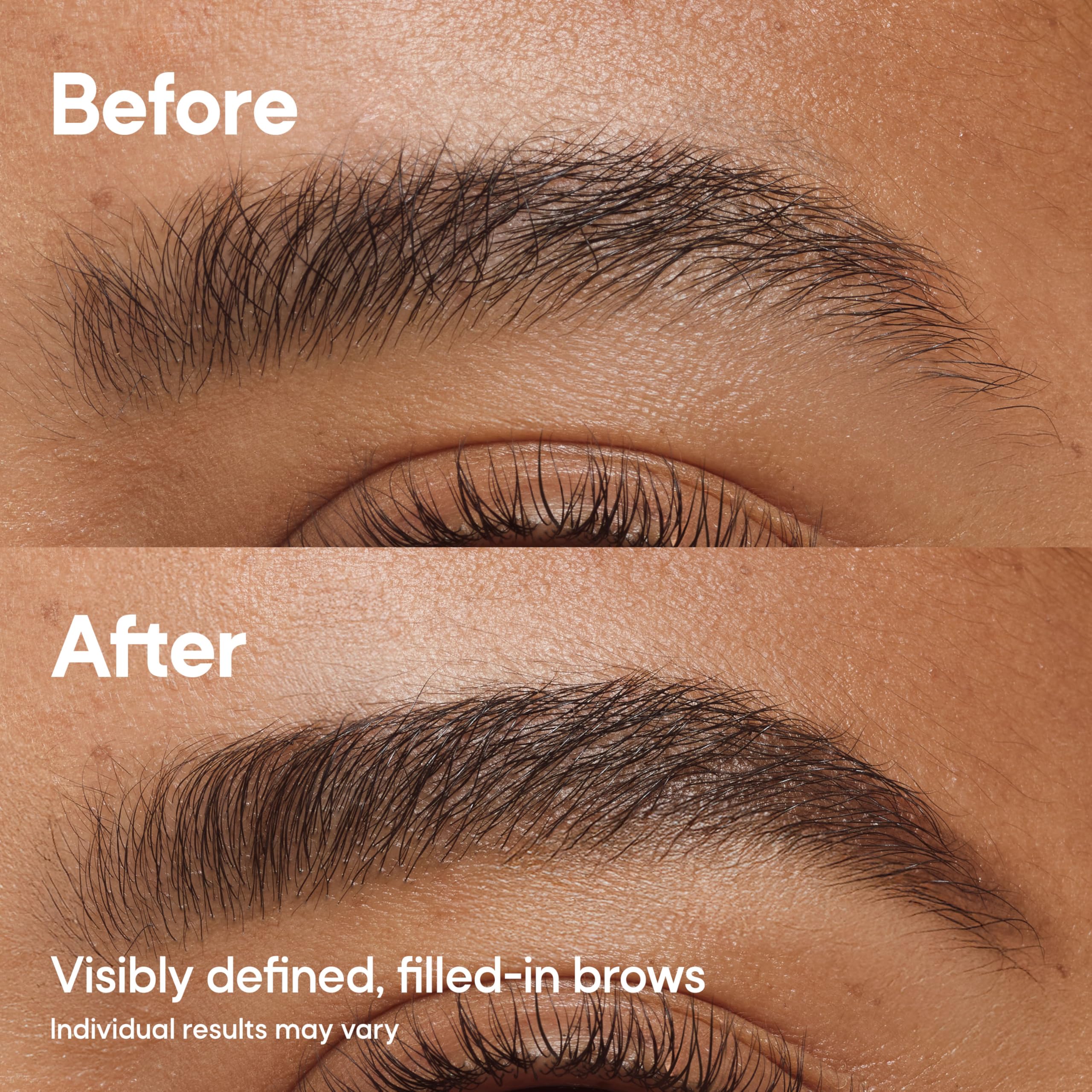 Almay texture stroke swatch demonstrating hair-like pigment payoff