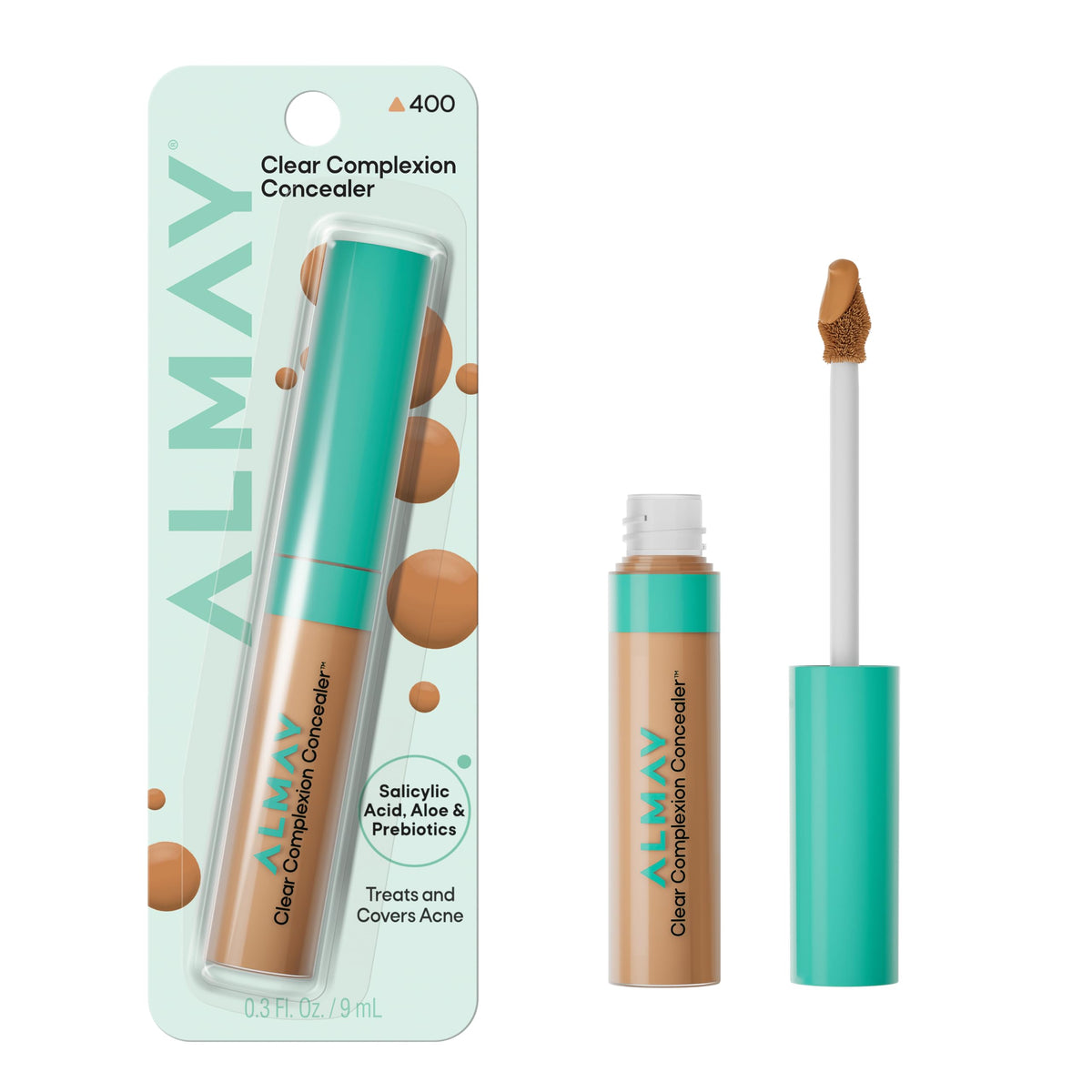 Almay concealer front packaging showing shade 400 and benefits