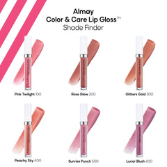 Almay swatch lines on arm showing sheer buildable rose color