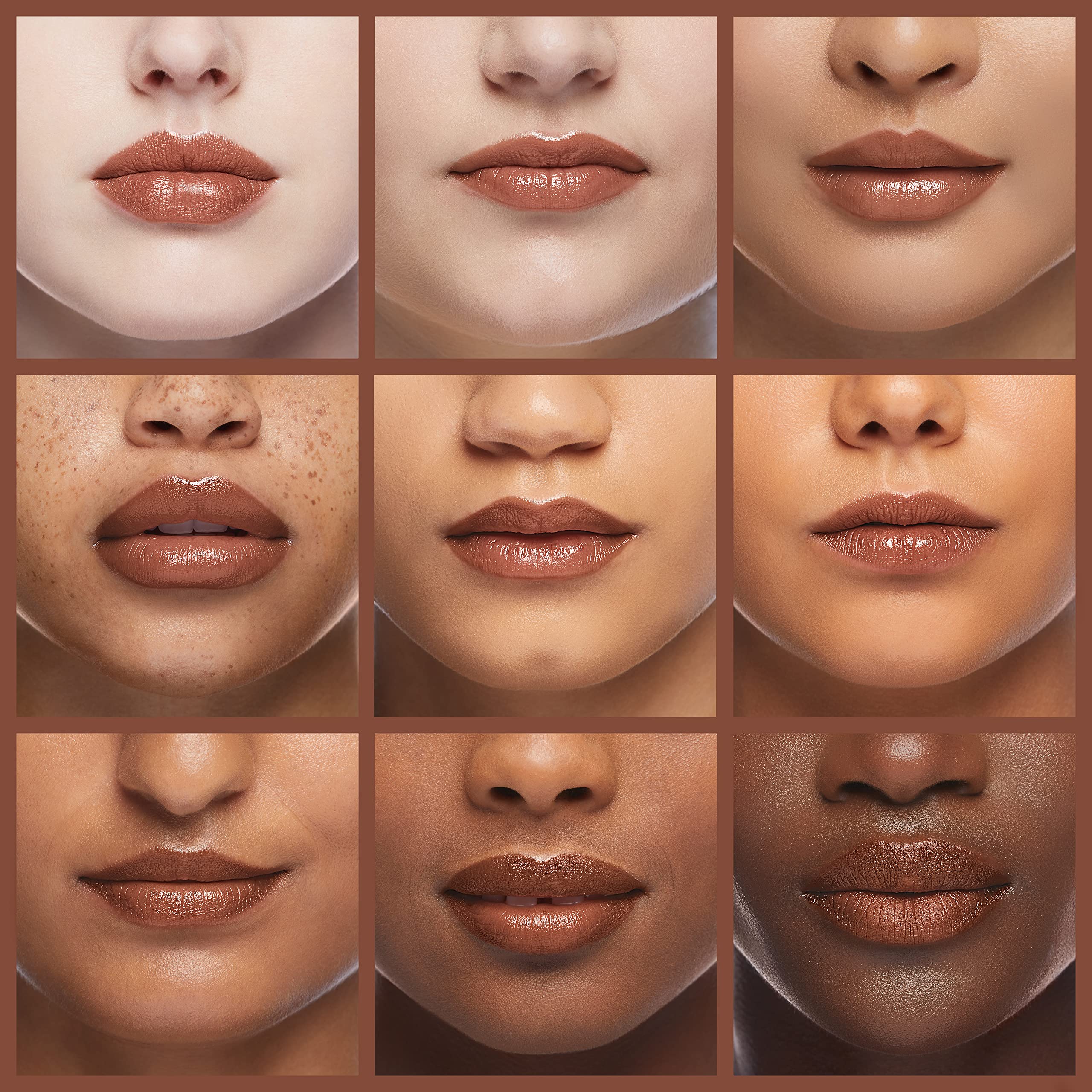 Almay Dulce De Leche on lips application demonstrating sheer color and hydration benefit