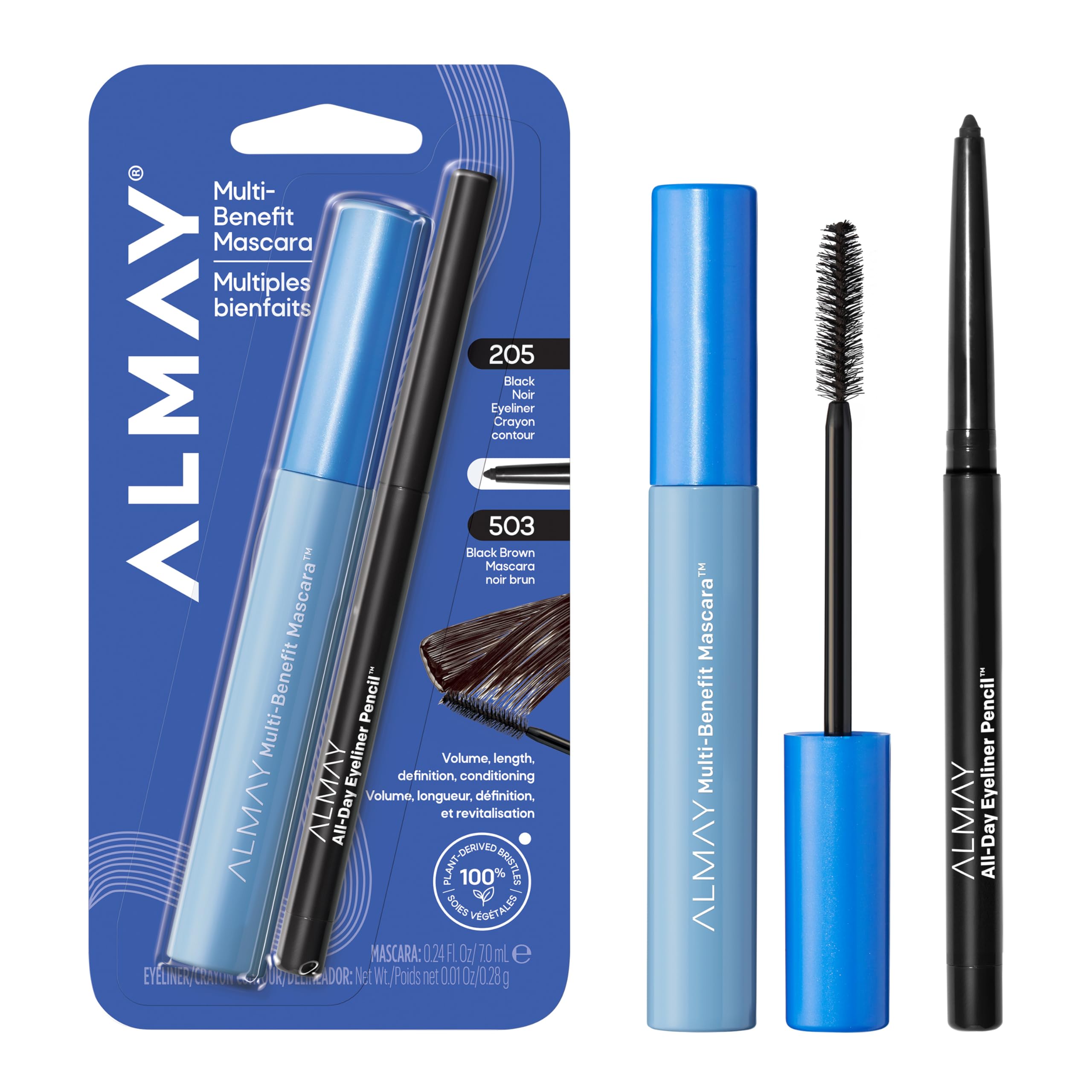 Almay front packaging showing duo set and hypoallergenic benefit