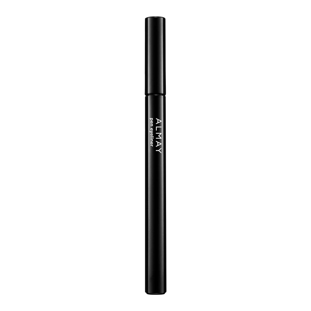 Almay eyeliner swatch on skin showing rich black pigment benefit